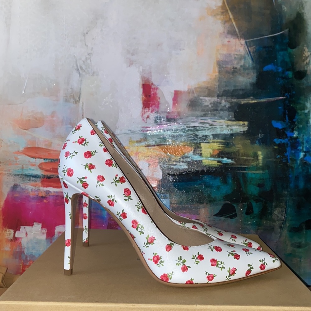 MICHAEL KORS COLLECTION Muse Printed Leather Pump